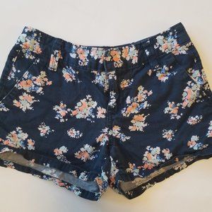 Old Navy Blue Floral Shorts